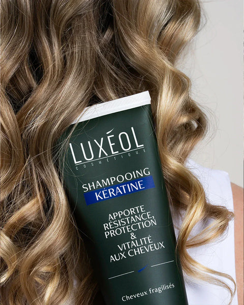 Keratino linija – Luxéol šampūnas su keratinu ir kaukės rinkinys
