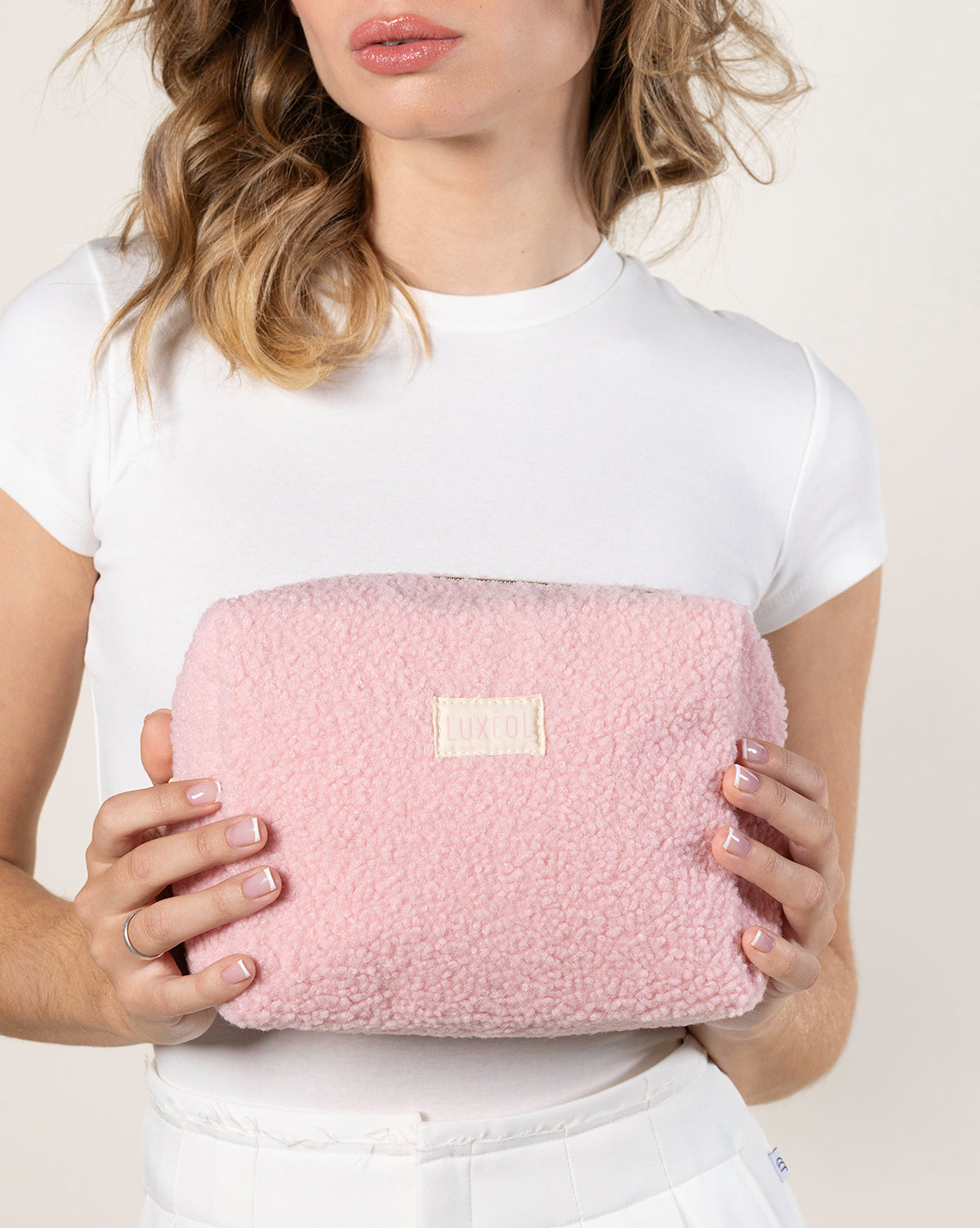Neceser rosa de rizos